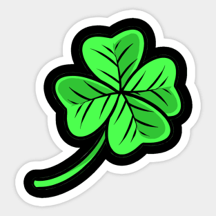 St Patricks Day Shamrock Sticker